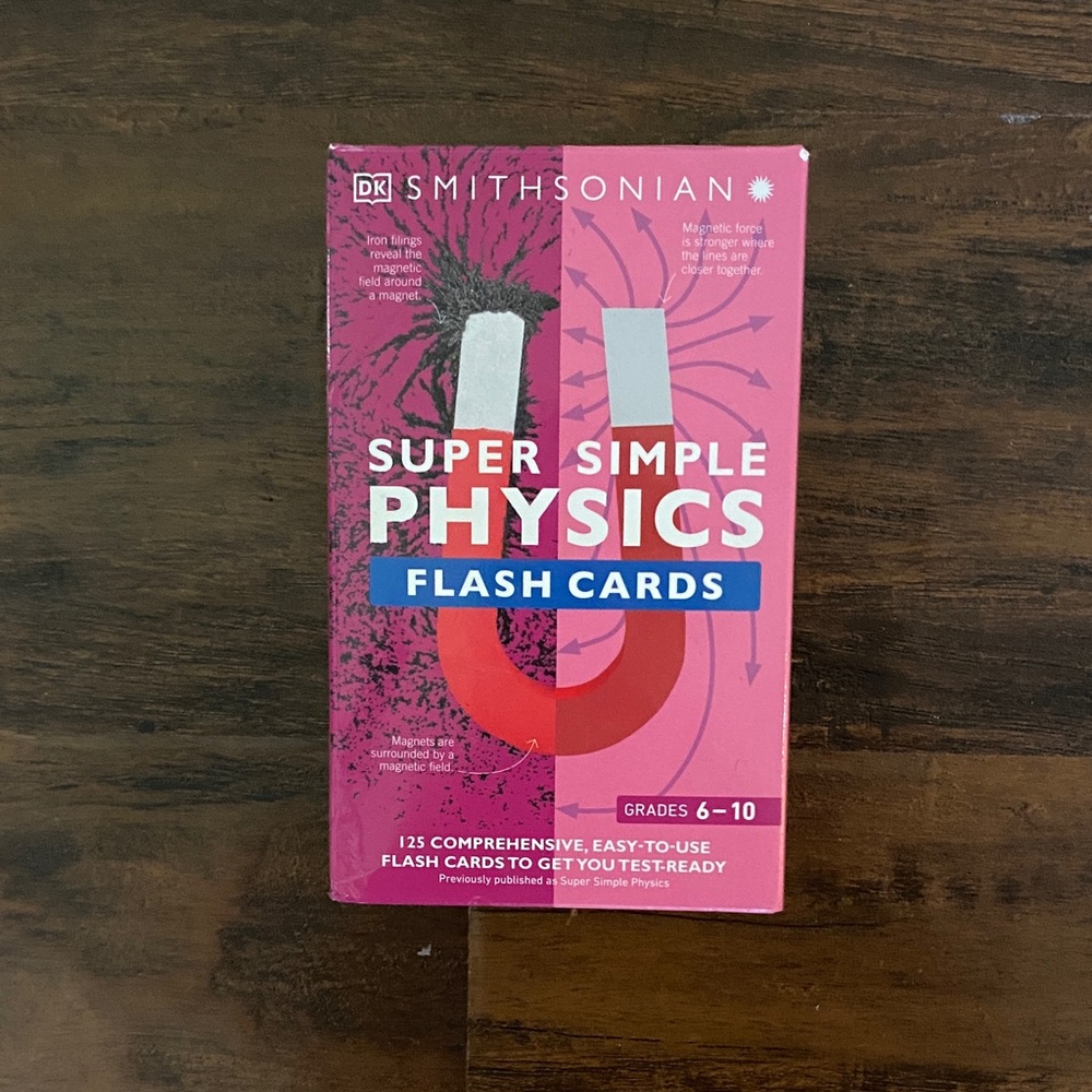 DK Smithsonian Super Simple Physics Flash Cards Grades 6-10